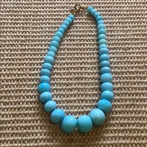Queen bee faceted turquoise necklace